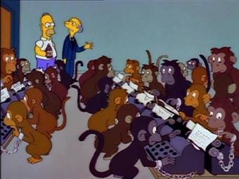 Бесконечные обезьяны в сериале «Симпсоны»